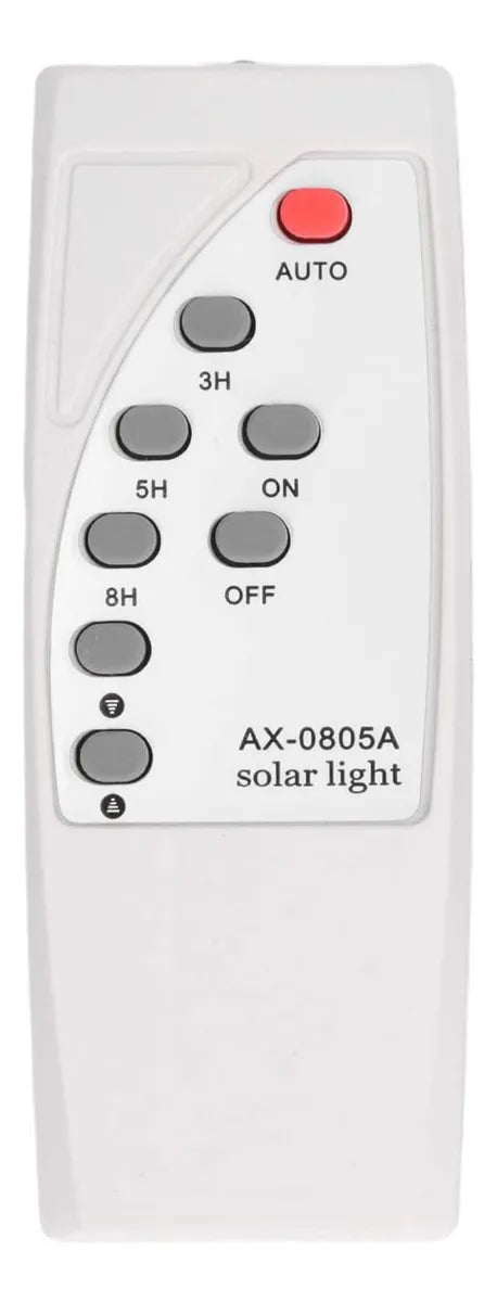 Foco LED con panel solar y control remoto