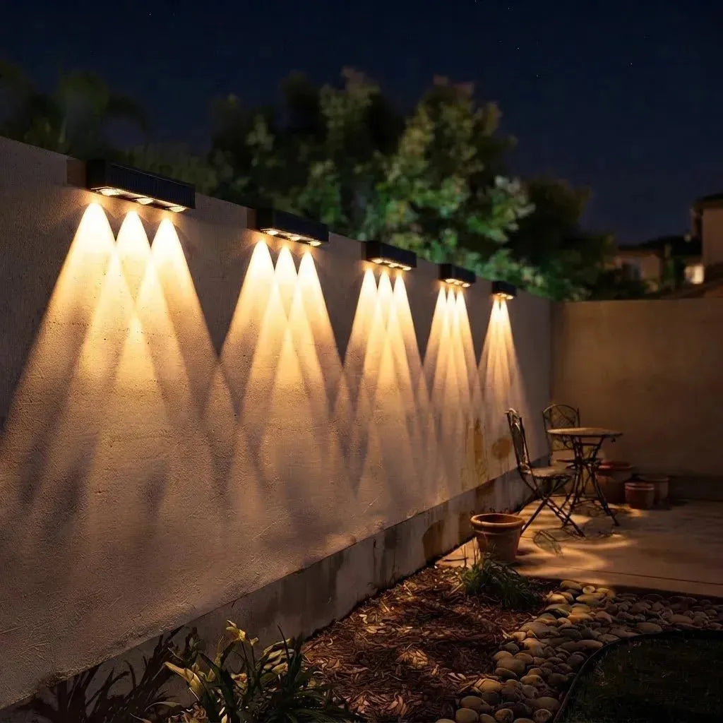 Foco de luz solar RGB LED de pared