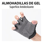 Guantes ciclismo de medio dedo acolchados
