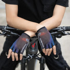 Guantes Ciclismo De Medio Dedo Con Gel Acolchado