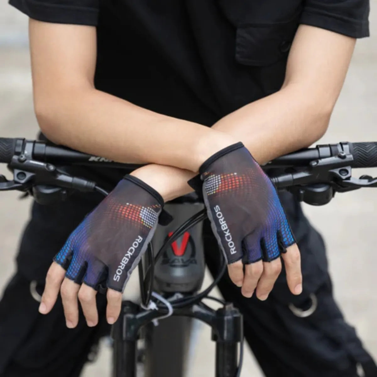 Guantes Ciclismo De Medio Dedo Con Gel Acolchado