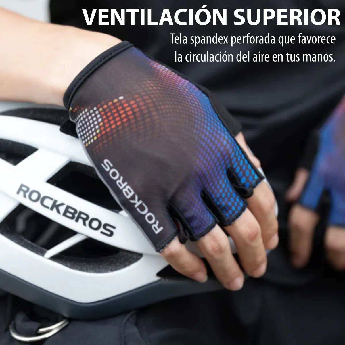 Guantes Ciclismo De Medio Dedo Con Gel Acolchado