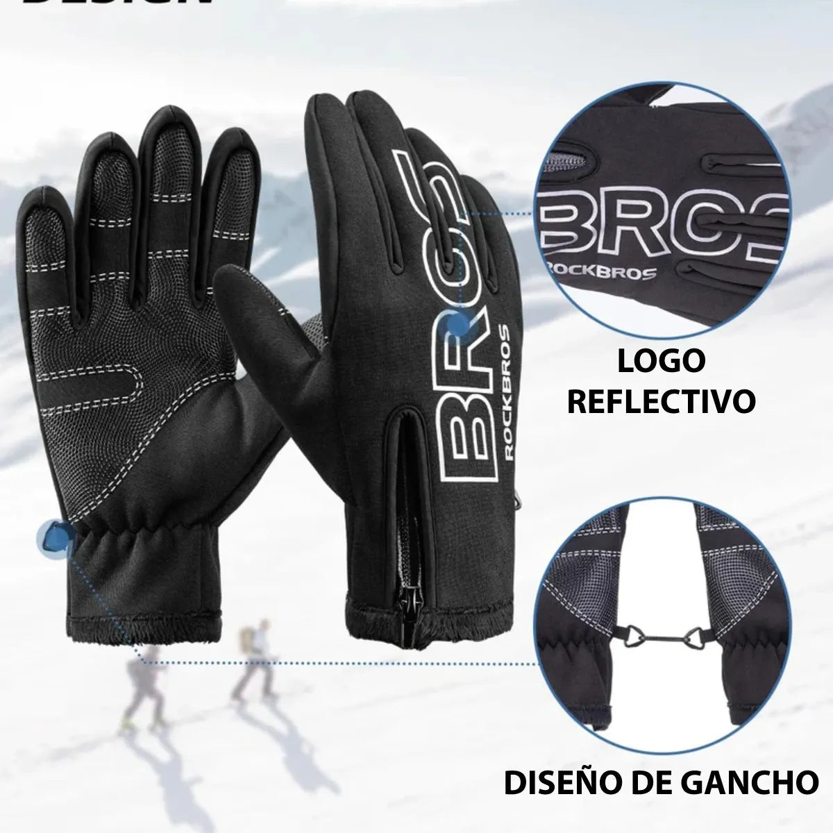 Guantes de invierno deportivos