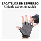 Guantes ciclismo de medio dedo acolchados
