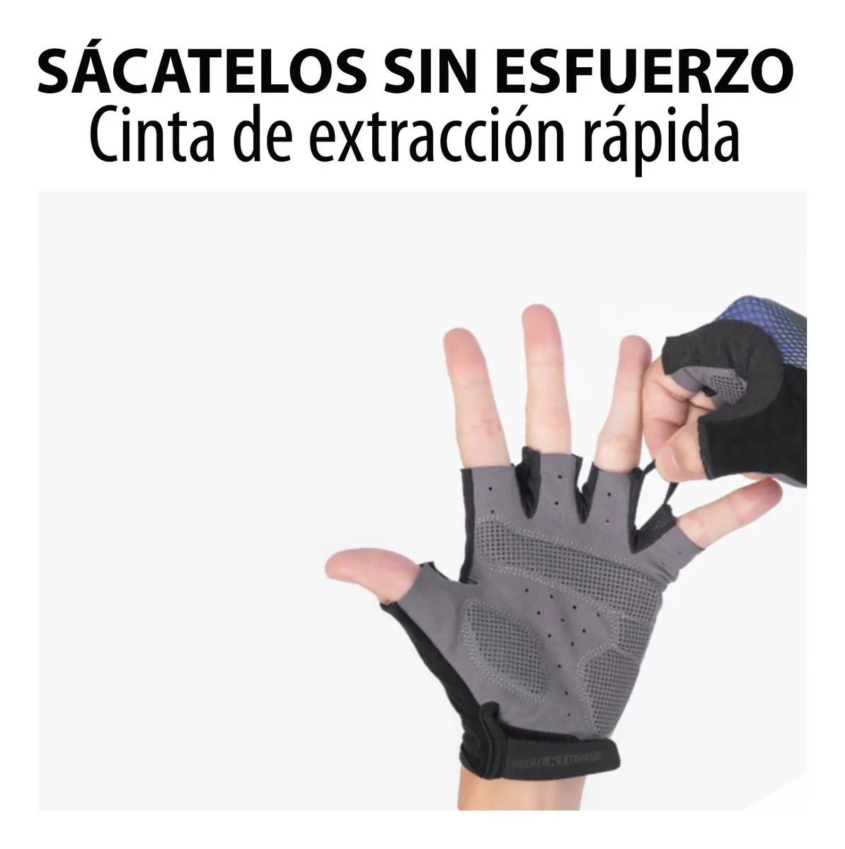 Guantes ciclismo de medio dedo acolchados