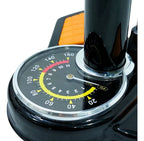 Inflador de pie con manómetro