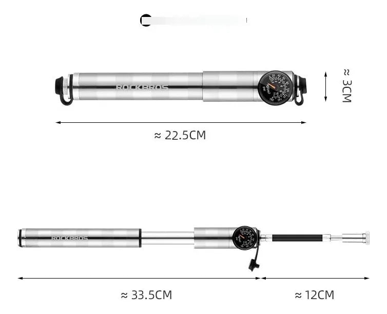 Inflador portátil con manómetro