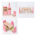 Set comedor de juguete en madera
