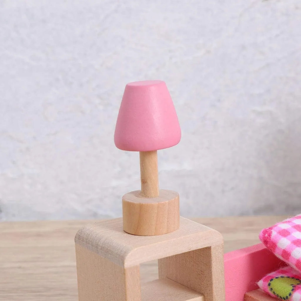 Set dormitorio en madera de juguete