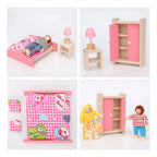 Set dormitorio en madera de juguete
