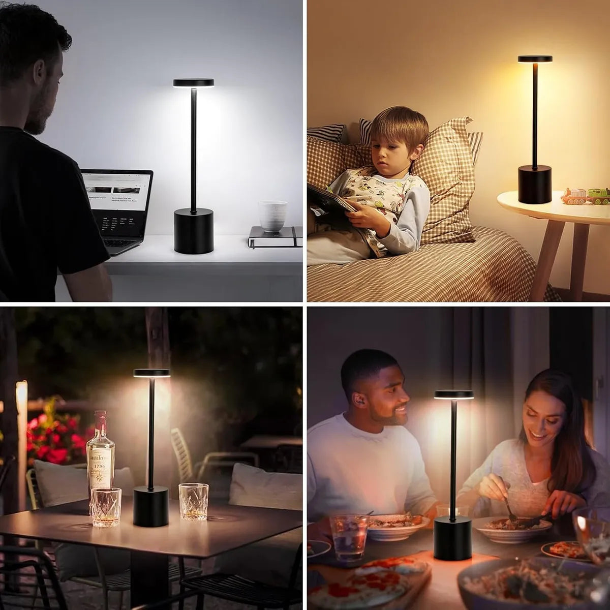 Lampara Para Escritorio Led Regulable Al Tacto Inalambrica