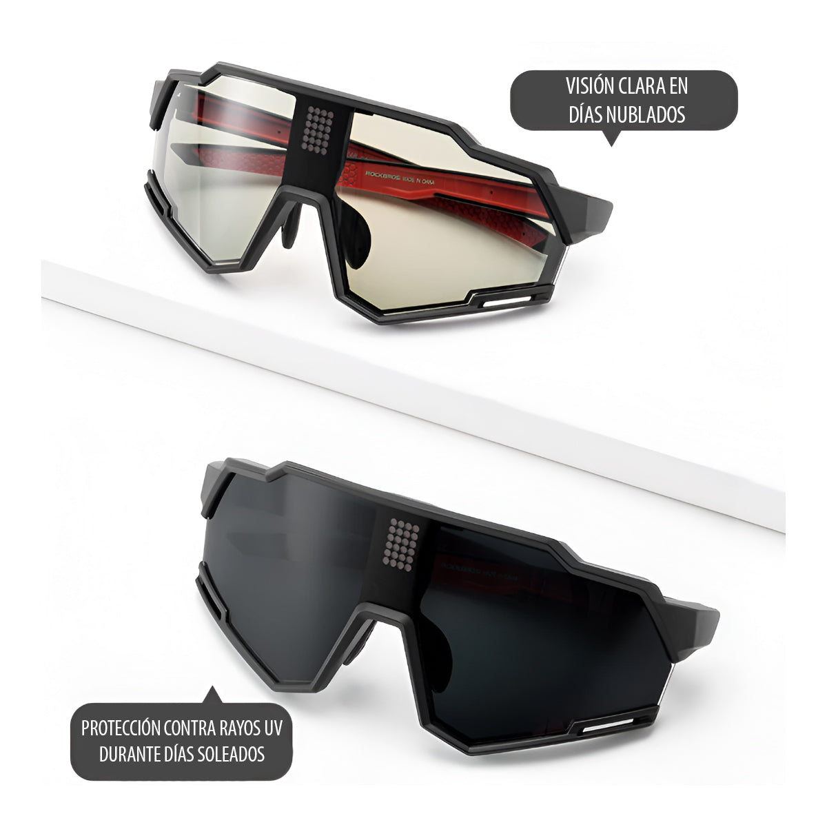 Lentes deportivos fotocromáticos UV400
