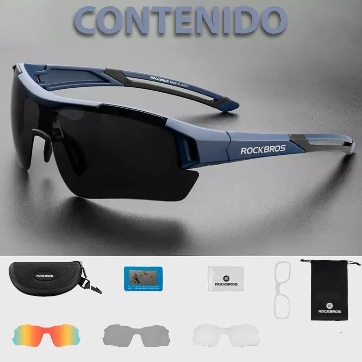 Lentes deportivos con micas intercambiables