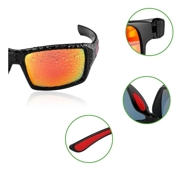 Lentes deportivos polarizados con protección UV 400