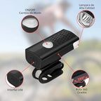 Luz delantera para bicicleta con 3 modos
