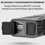 Luz para bicicleta recargable