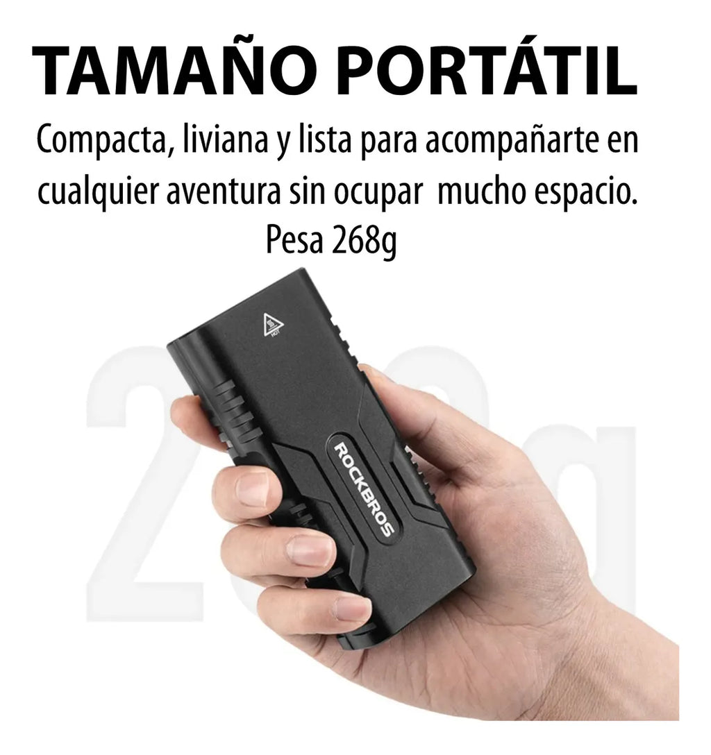Luz para bicicleta recargable
