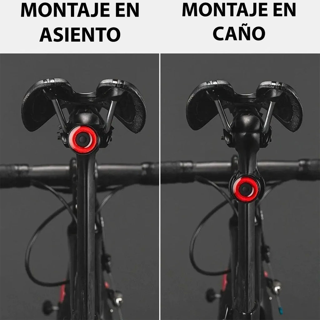 Luz posterior para bicicleta con sensor de frenado