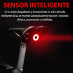 Luz posterior para bicicleta con sensor de frenado