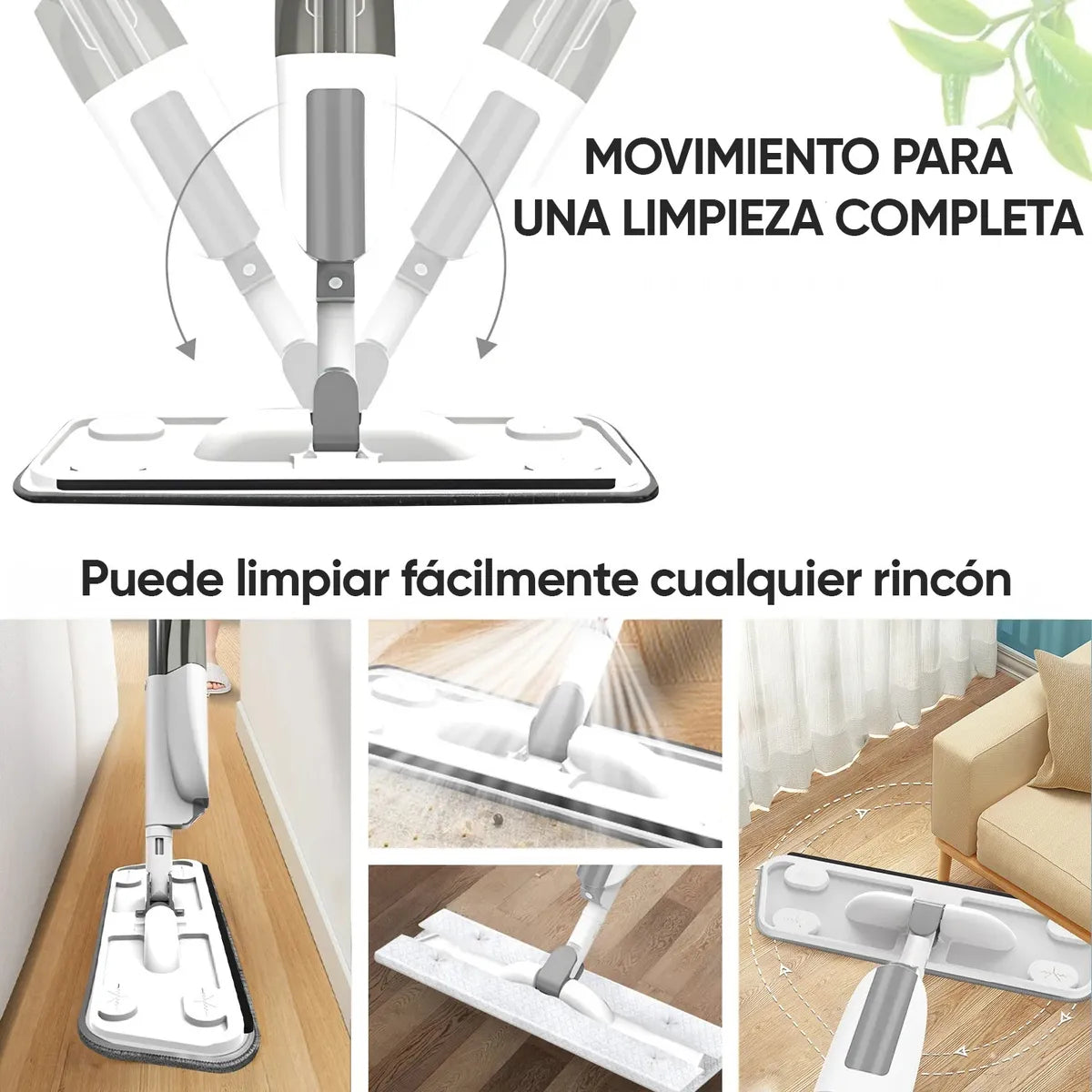 Mopa plana con spray