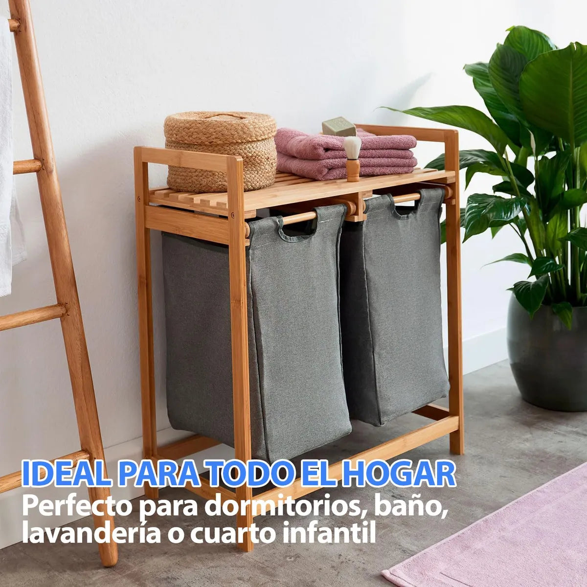 Organizador de 2 compartimentos extraíbles