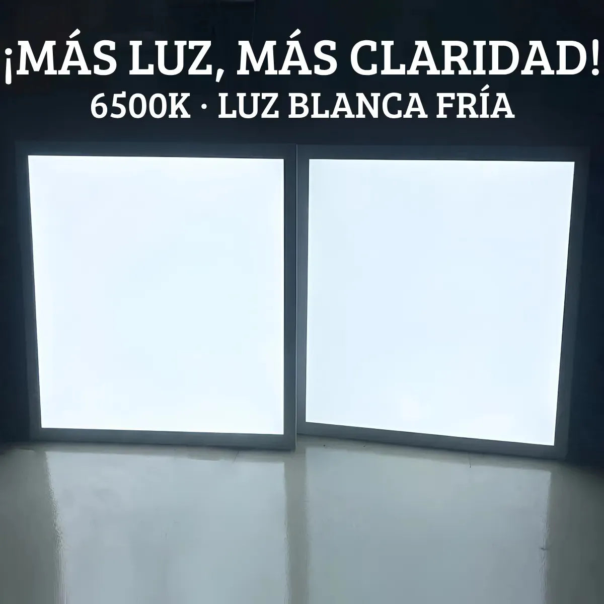 Plafón LED de techo con luz fría de 60cm x 60cm