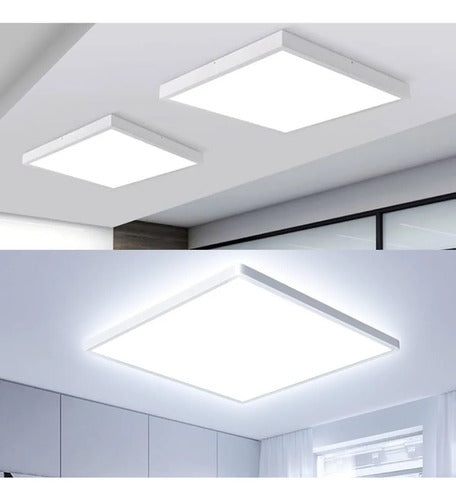 Panel Plafon Led Con Marco 60 X 60 Cm 68 W Techo Cuadrado