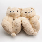 Pantuflas oso peludas calentitas