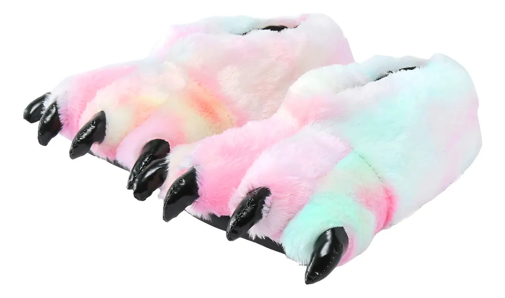 Pantuflas de garritas abrigadas