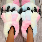 Pantuflas de garritas abrigadas