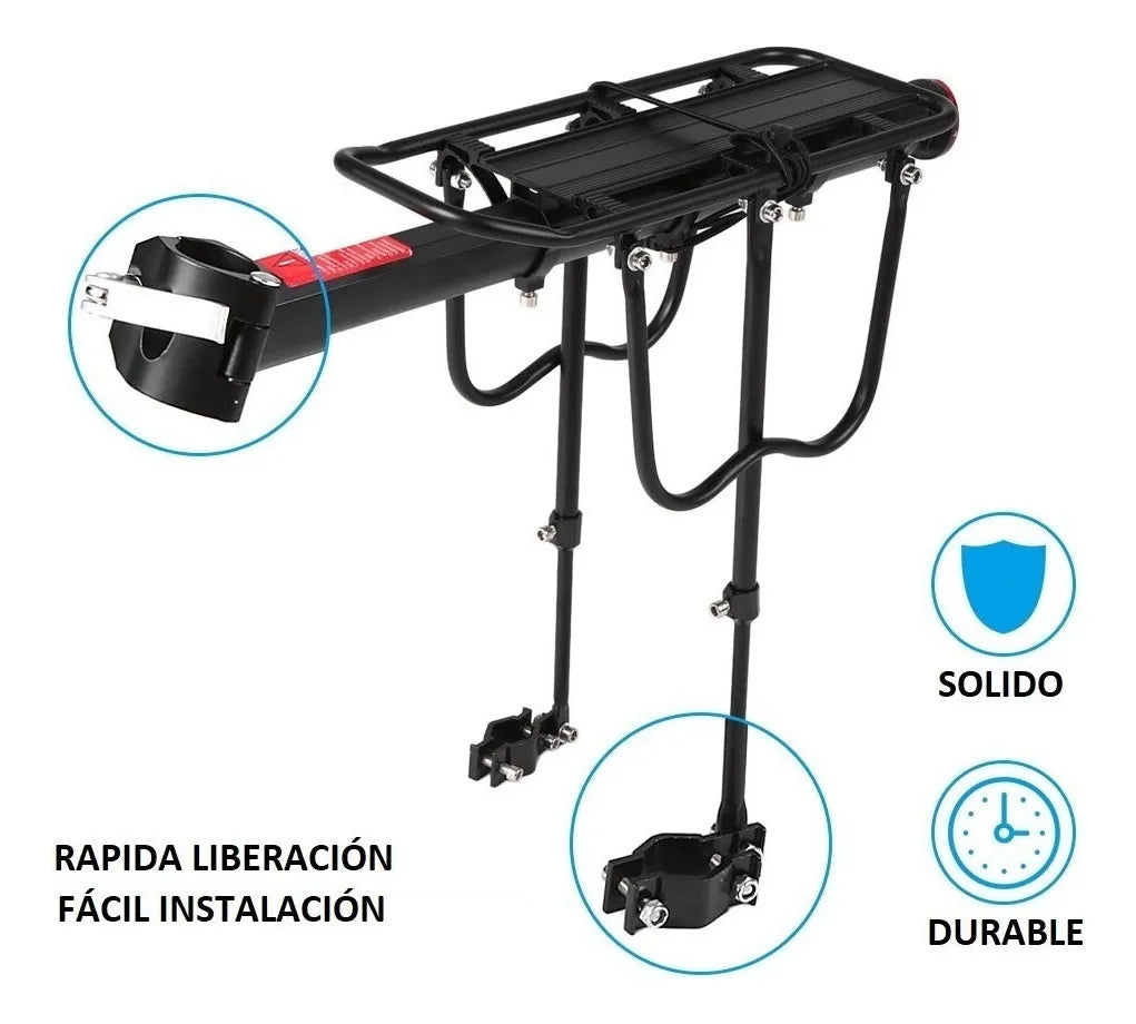 Parrilla trasera para bicicletas