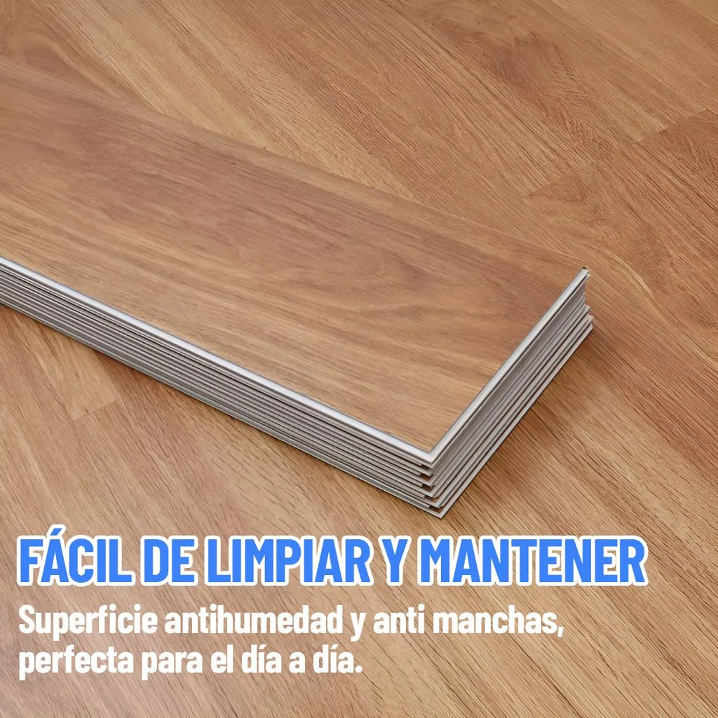 Piso vinílico encastrable para alto tránsito