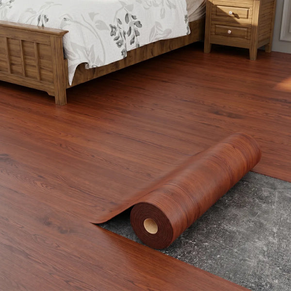 Piso vinílico rollo autoadhesivo tipo madera
