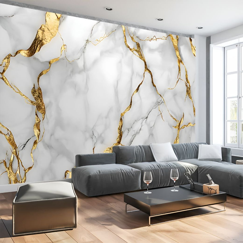 Placa Adhesiva Pared Simil Marmol En Rollo De 120 X 3 Metros