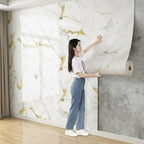 Placa Adhesiva Pared Simil Marmol En Rollo De 120 X 3 Metros