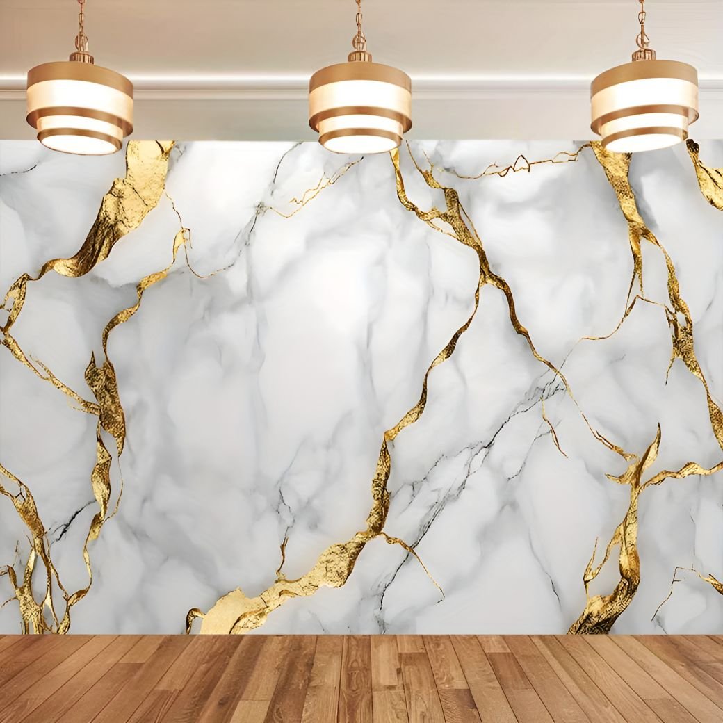 Placa Adhesiva Pared Simil Marmol En Rollo De 120 X 3 Metros