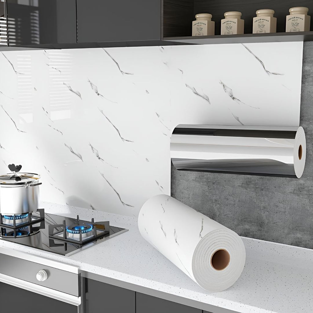 Placa Adhesiva Pared Simil Marmol En Rollo De 120 X 3 Metros