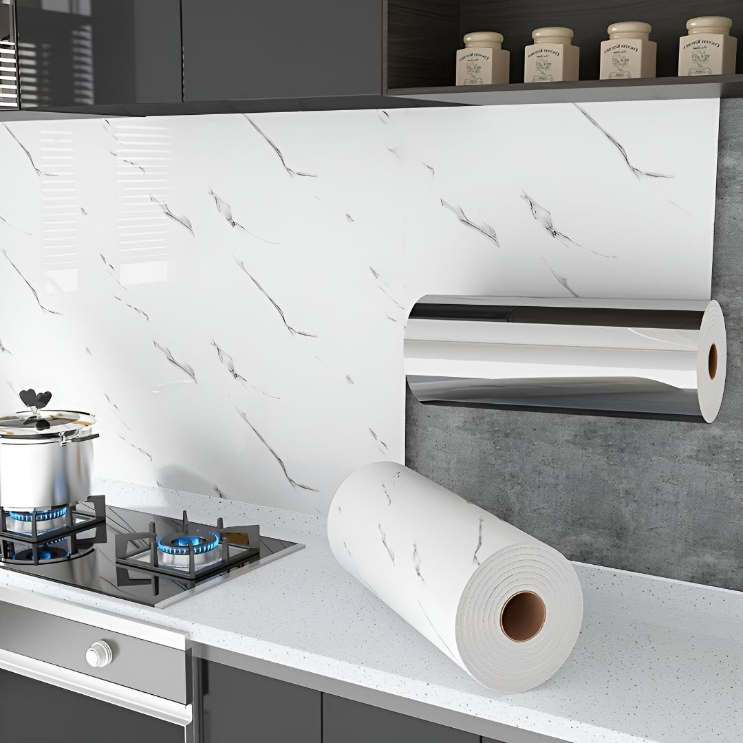 Placa Adhesiva Pared Simil Marmol En Rollo De 120 X 3 Metros