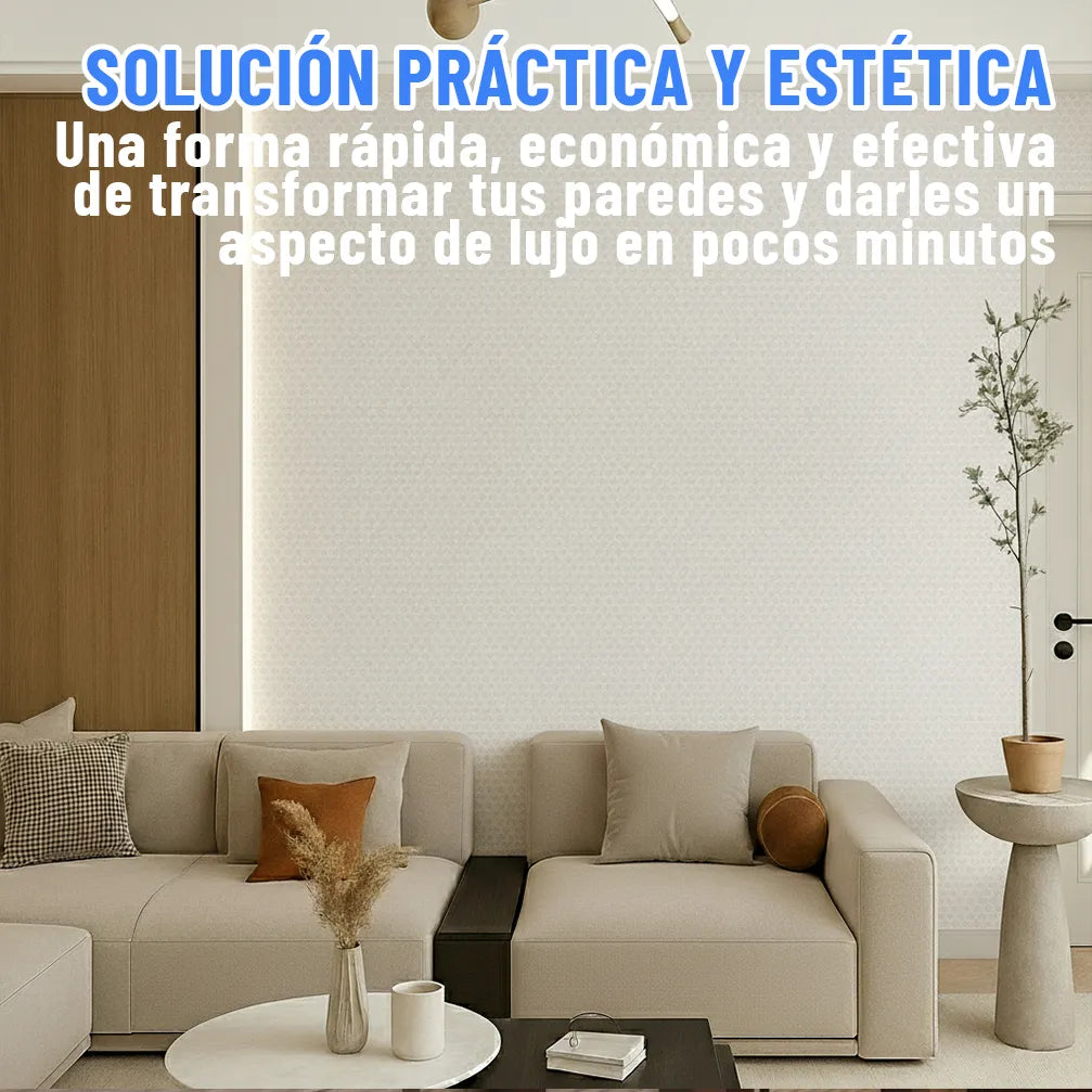 Placa Autoadhesiva Pared Textura Revestimiento 120x60 Ql ®