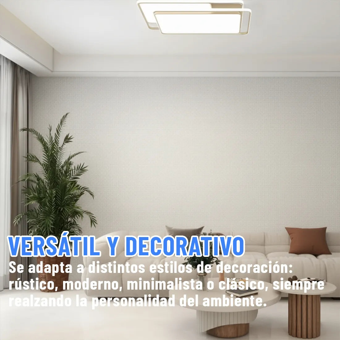 Placa Autoadhesiva Pared Textura Revestimiento 120x60 Ql ®