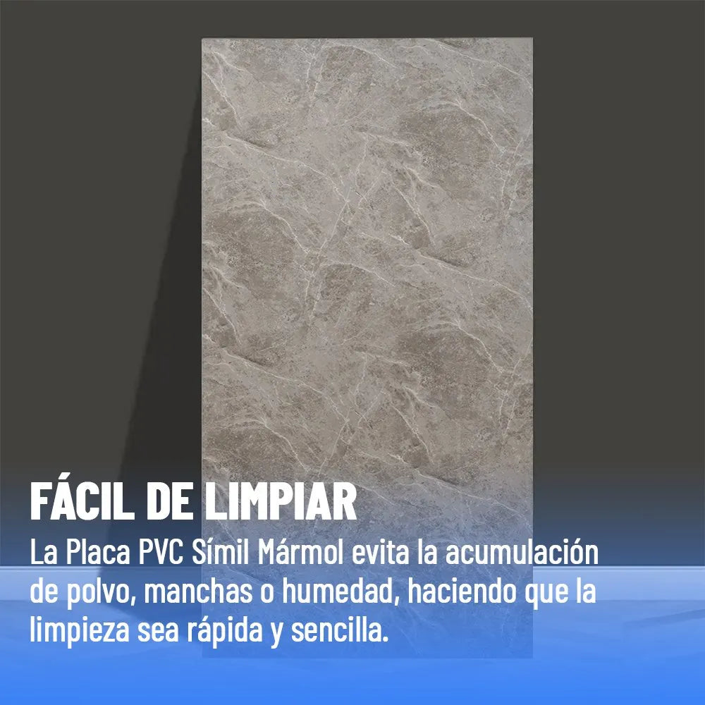 Placa Pvc Símil Mármol
