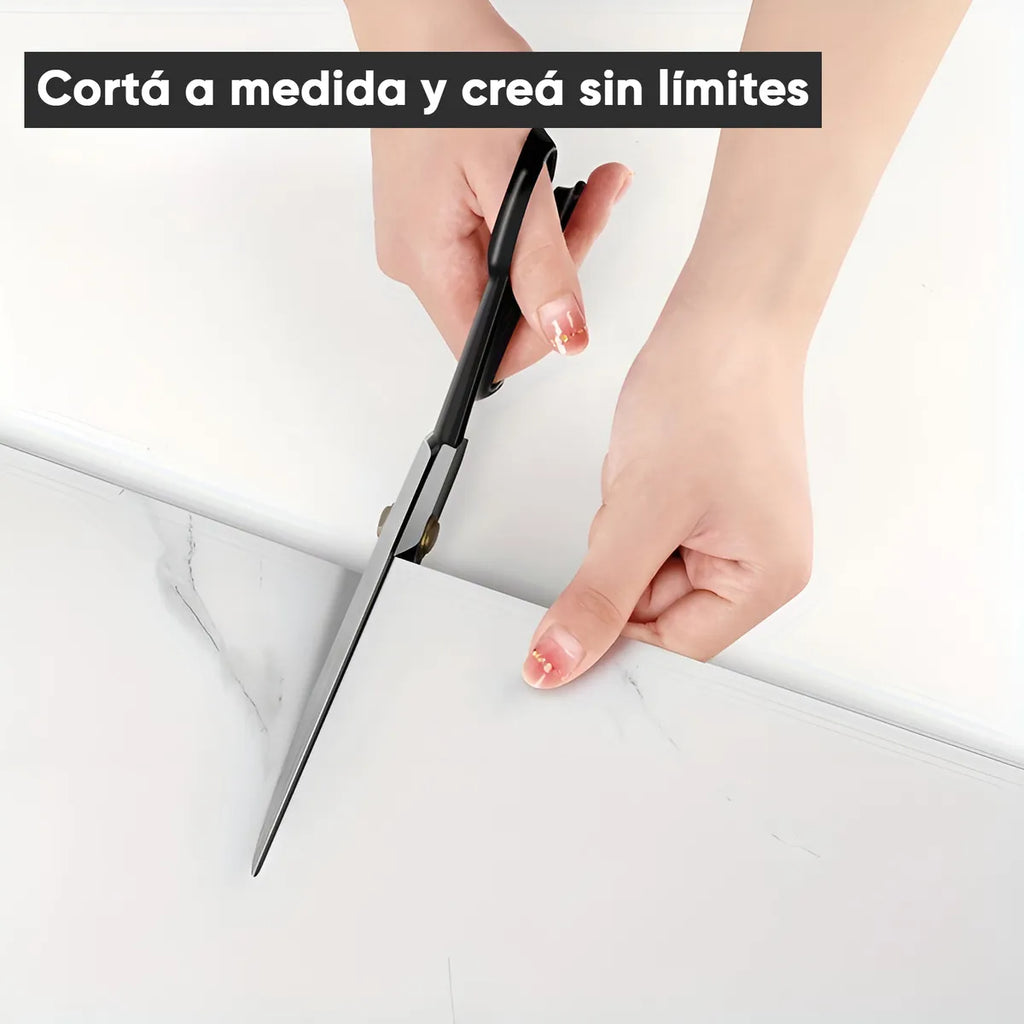 Placa revestimiento adhesivo símil mármol