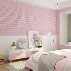 Placa Revestimiento Pared Autoadhesiva Ladrillo 70x77cm Ql
