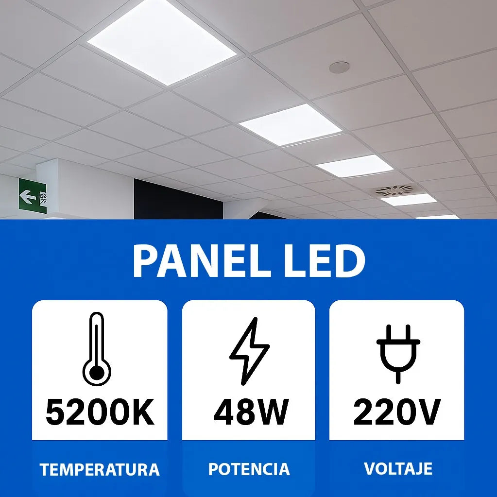 Plafón cuadrado LED 48W