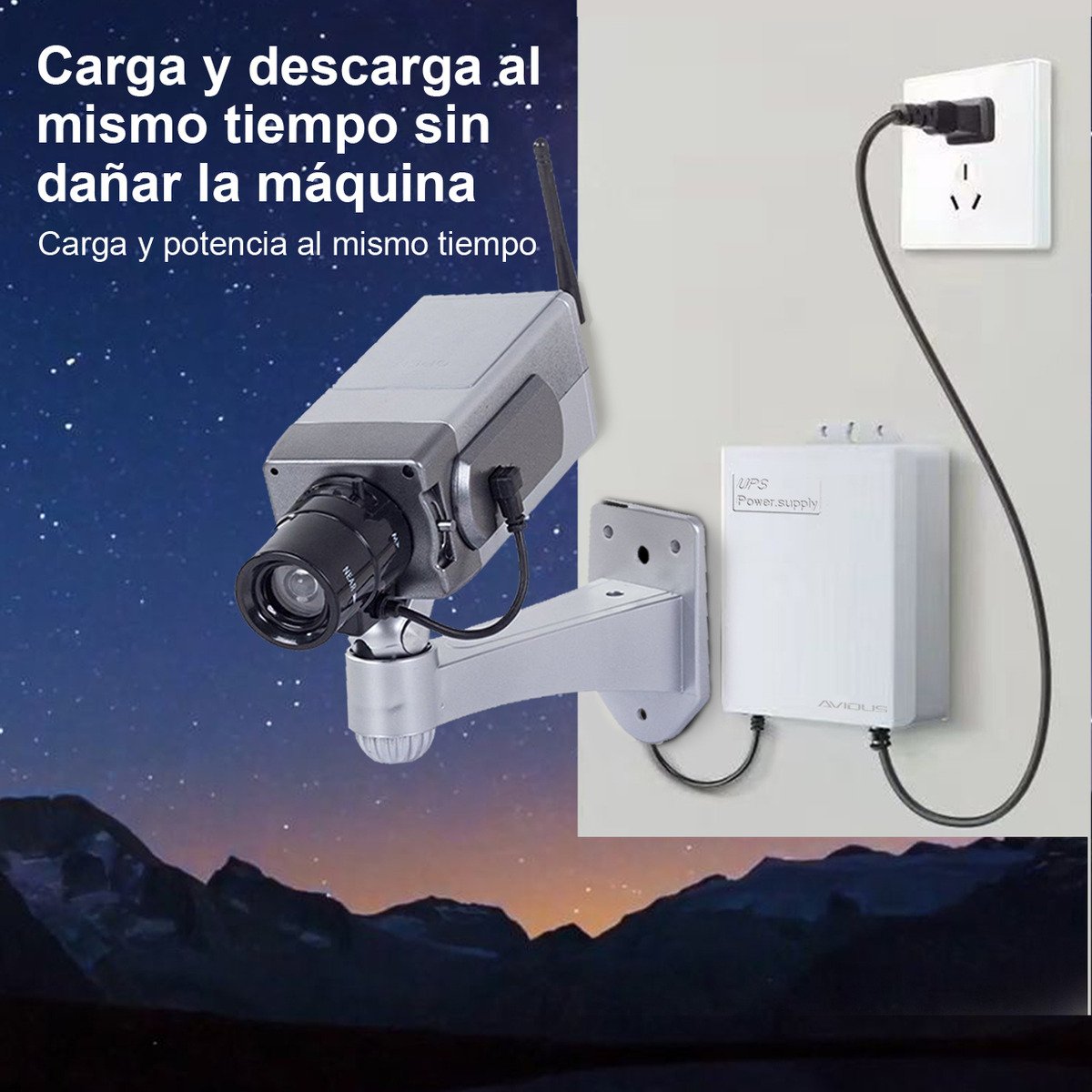Powerbank Camara De Seguridad Mini Ups 7500 Mah Alimentación