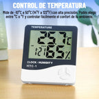 Reloj digital con medidor de temperatura y humedad