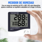 Reloj digital con medidor de temperatura y humedad