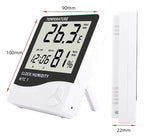 Reloj digital con medidor de temperatura y humedad