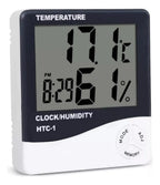 Reloj digital con medidor de temperatura y humedad