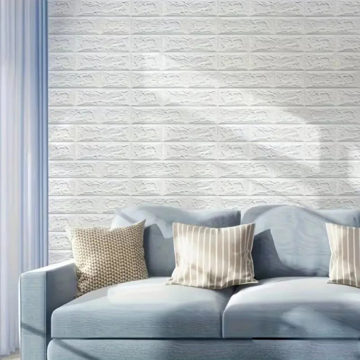 Rollo de revestimiento para pared simil ladrillo